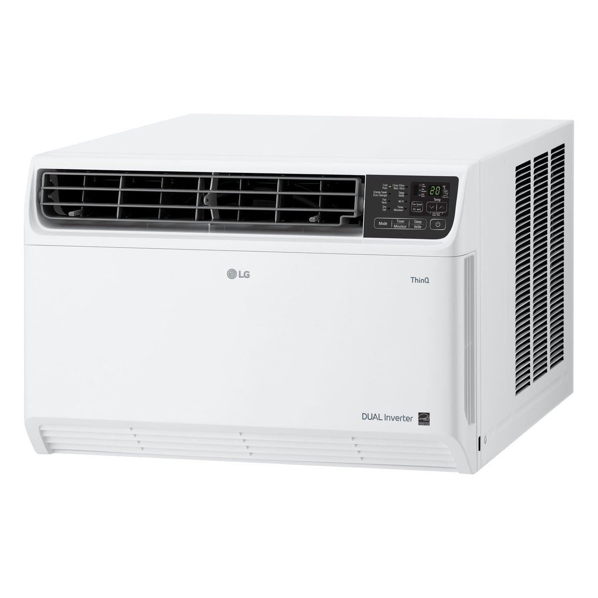 LG 14,000 BTU DUAL Inverter Smart Window Air Conditioner, 115V, Cools 800 Sq. Ft. for Bedroom, Living Room