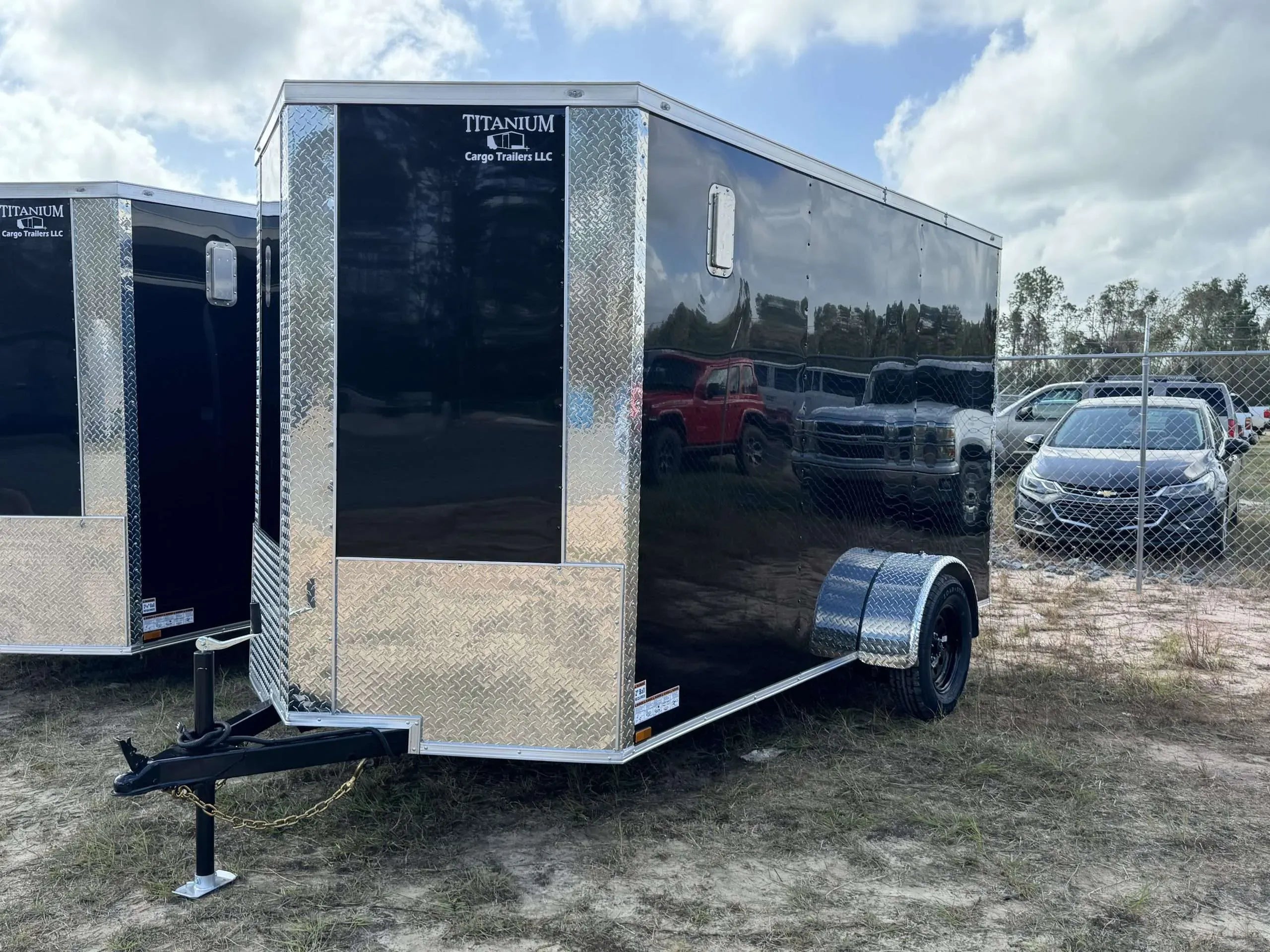 Titanium Cargo 6×12 Single Axle Black Enclosed Cargo Trailer