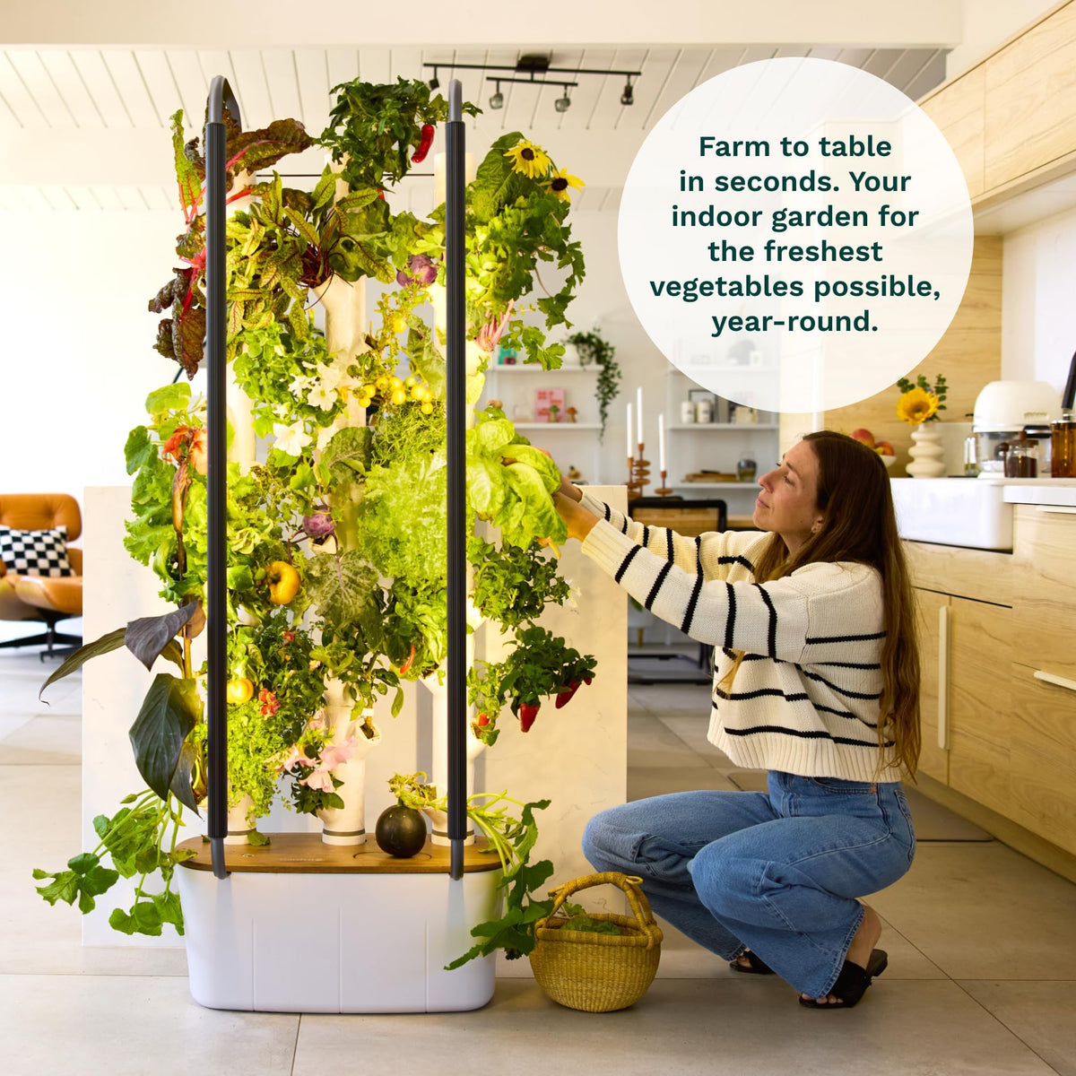Home 4 Vertical Hydroponics Growing System Kit - 30 Plants